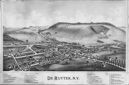 lithograph of DeRuyter