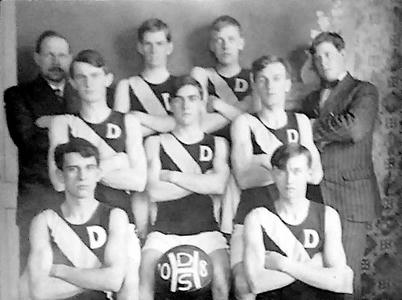 DeRuyter's first basketball team